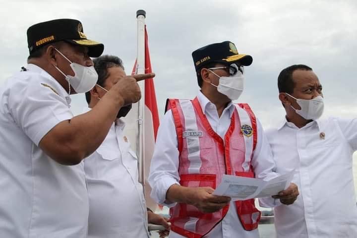Gubernur Sambut Kedatangan Menhub, Menteri KKP dan Kepala BKPM RI