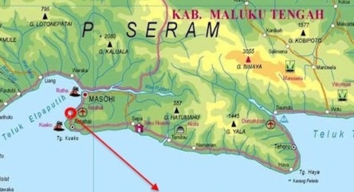 Lokasi yang dicanangkan menjadi ibu kota baru Provinsi Maluku